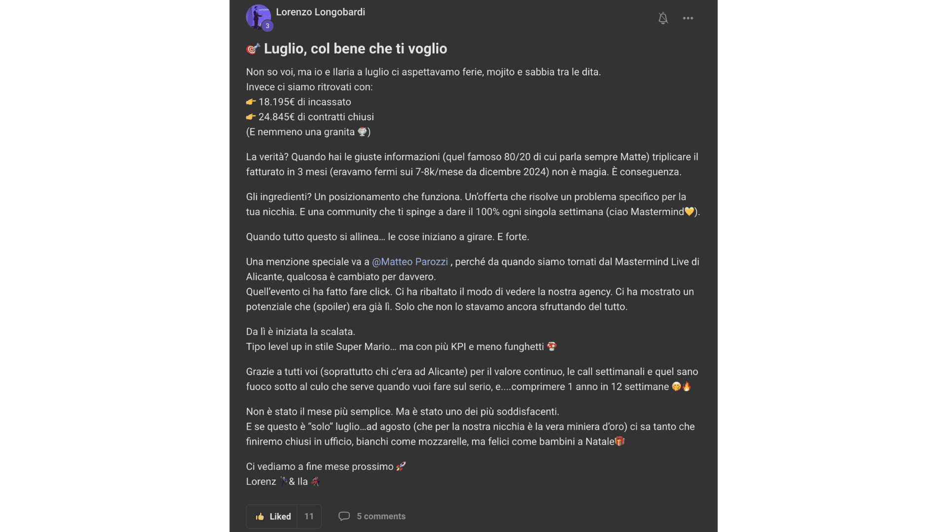 Vittoria community