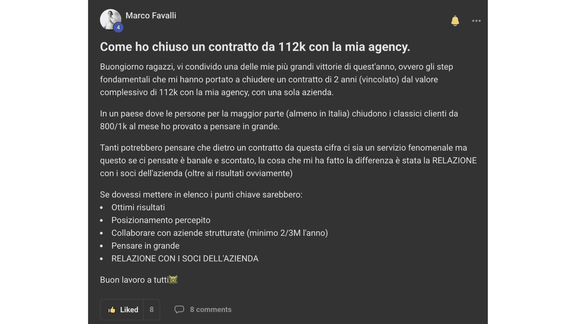 Vittoria community