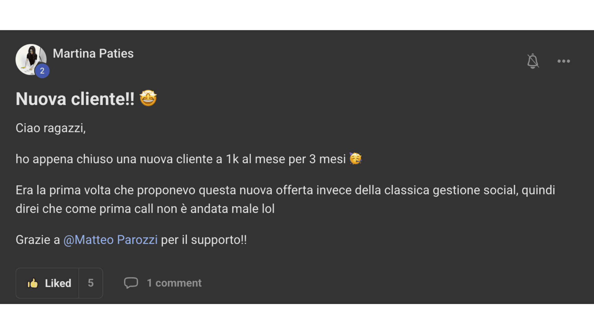 Vittoria community